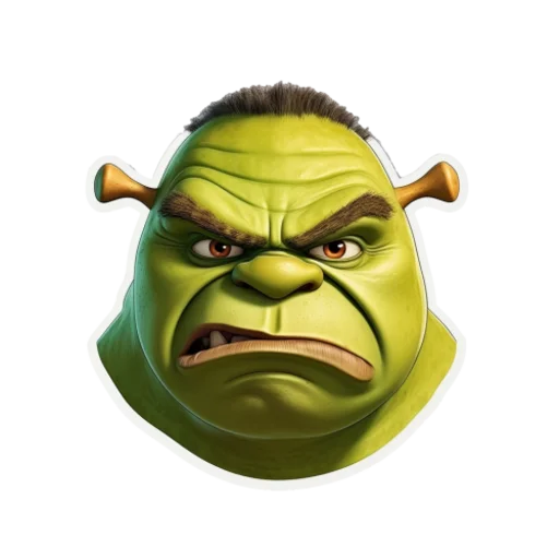 Telegram stickers Shrek 