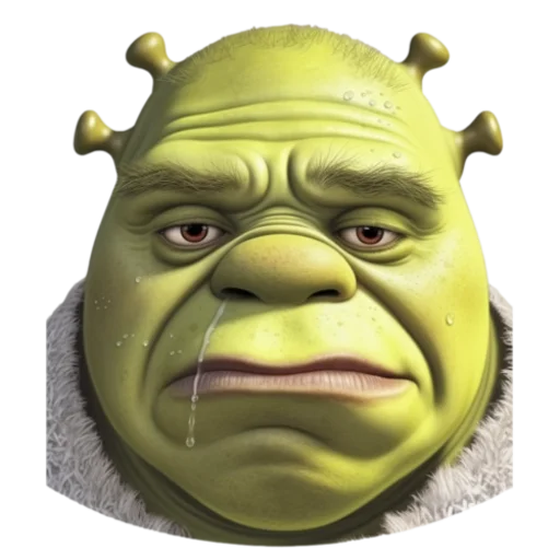 Telegram stiker «Shrek» 😔