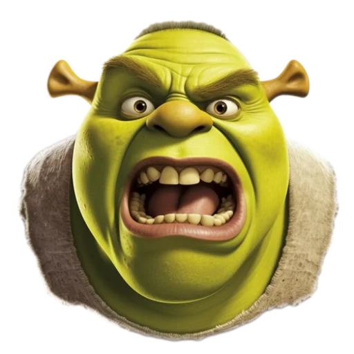 Telegram stiker «Shrek» 🤬