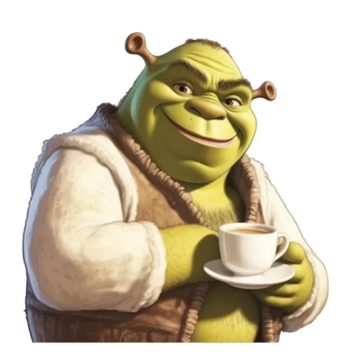 Эмодзи Shrek ☕️