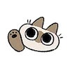 Емодзі Siamese Cat Lil Bean Puree Emoji 🙋‍♀️