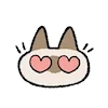 Емодзі Siamese Cat Lil Bean Puree Emoji 😍