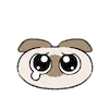 Емодзі Siamese Cat Lil Bean Puree Emoji 😢