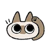 Емодзі Siamese Cat Lil Bean Puree Emoji 🧐
