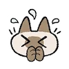 Емодзі Siamese Cat Lil Bean Puree Emoji 🙏