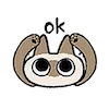 Емодзі Siamese Cat Lil Bean Puree Emoji 👌