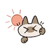 Емодзі Siamese Cat Lil Bean Puree Emoji 🥵