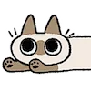 Емодзі Siamese Cat Lil Bean Puree Emoji 🧜‍♀️