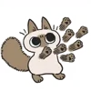 Эмодзи Siamese Cat Live 🤜