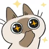 Емодзі Siamese Cat Live 🤩