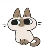 Siamese Cat Live  emoji 😒