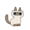Емодзі Siamese Cat Live 🫠