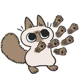 Siamese Cat Live stiker 👊