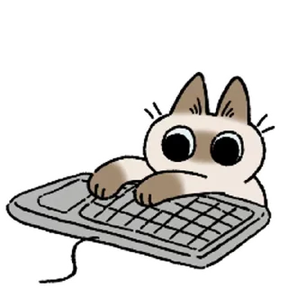 Siamese Cat Live emoji ⌨