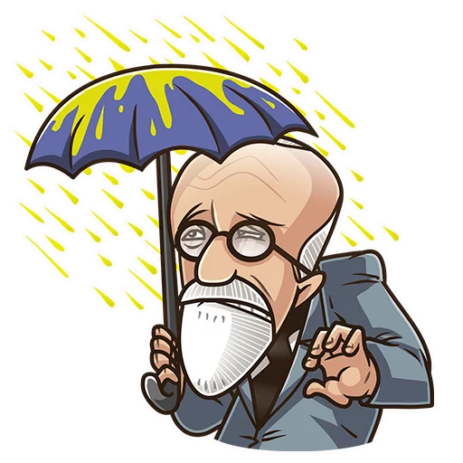 Sigmund Freud emoji ☔