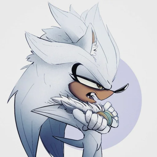 Silver the hedgehog | Еж Сильвер emoji 😡