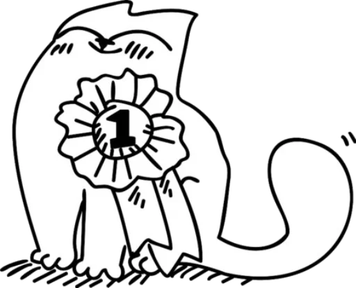 Стикер Telegram «Simons cat» 😸