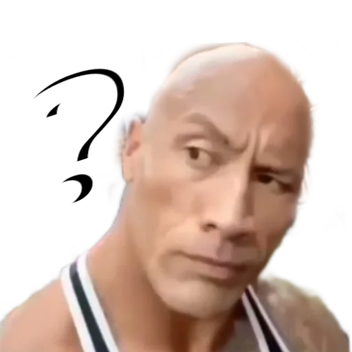 Скала Дуэйн Джонсон (Dwayne Johnson) stiker 🤨