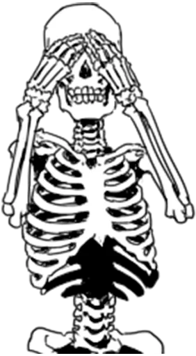 Telegram Sticker «Skeleton» 😐