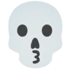 Емодзі Skeleton Emoji 😗