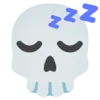 Емодзі Skeleton Emoji 😴