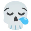 Емодзі Skeleton Emoji 😪
