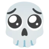 Эмодзи Skeleton Emoji 🥺