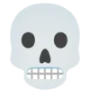 Емодзі Skeleton Emoji 😬