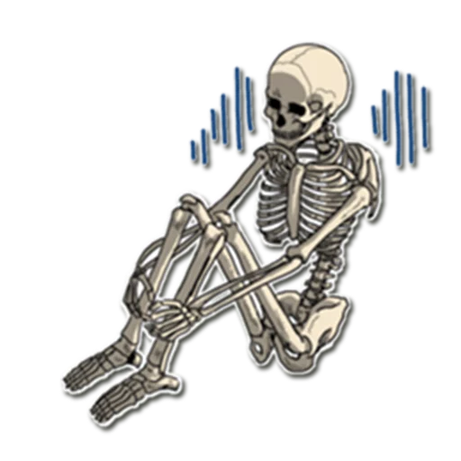 Skeleton Bob / By OsmerOmar stiker 😕