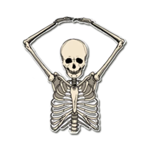 Telegram stiker «Skeleton Bob / By OsmerOmar» 