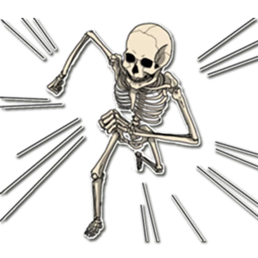 Skeleton Bob / By OsmerOmar stiker 🏃