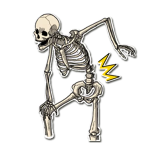 Telegram stiker «Skeleton Bob / By OsmerOmar» 😰