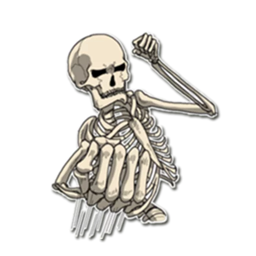 Telegram Sticker «Skeleton Bob / By OsmerOmar» 