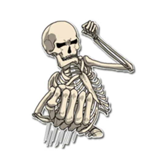 Skeleton Bob / By OsmerOmar stiker 💪