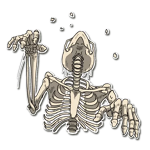 Эмодзи Skeleton Bob / By OsmerOmar 