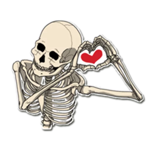 Telegram Sticker «Skeleton Bob / By OsmerOmar» 😍