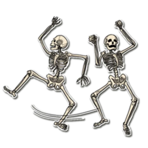 Telegram stiker «Skeleton Bob / By OsmerOmar» 💃