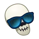 Skeleton Face emoji 😎