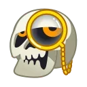 Skeleton Face emoji 🧐