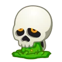 Skeleton Face emoji 🤮