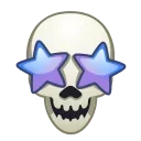 Skeleton Face emoji 🤩