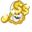 Skull emoji 🤑