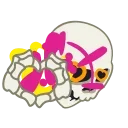Skull emoji 🫶