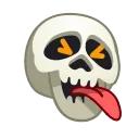 Стикер Skull Emoji Pack 😝