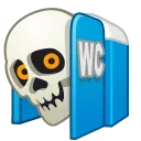 Стикер Skull Emoji Pack 🚽
