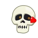 Емодзі телеграм Skull Stickers
