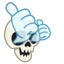 Telegram emoji Skull Stickers