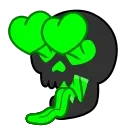 Skull Toxic emoji 😍