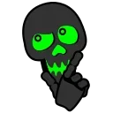 Skull Toxic emoji 🤔