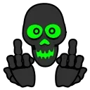 Skull Toxic emoji 🖕